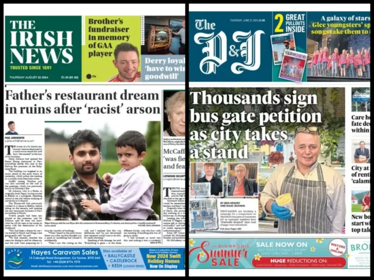 UK Regional daily ABCs: Print circulation down by average of 18% in H1 2025