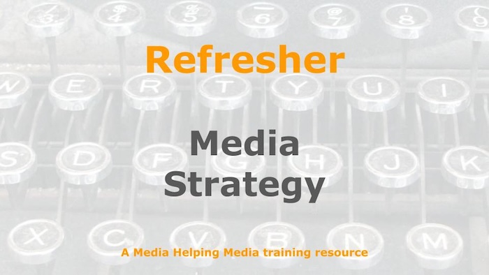 Refresher: Strategic thinking for media managers